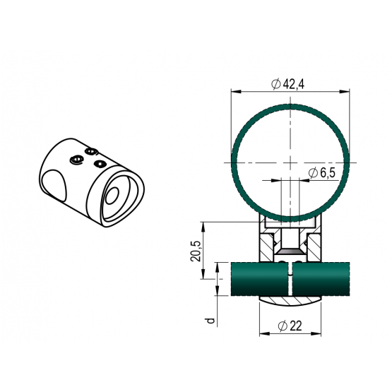 Držiak výplne - spojka - detail 2 - detail 2