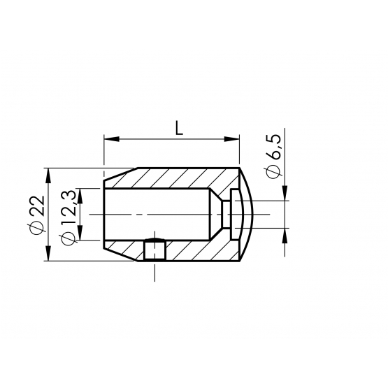 Držiak výplne osový - detail 2 - detail 2