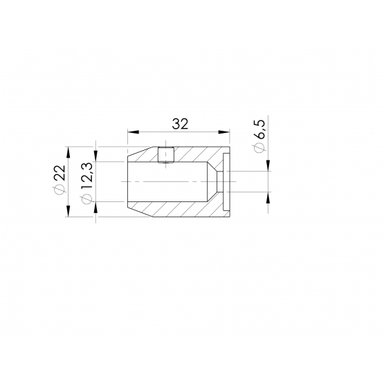 Držiak výplne osový - detail 2 - detail 2