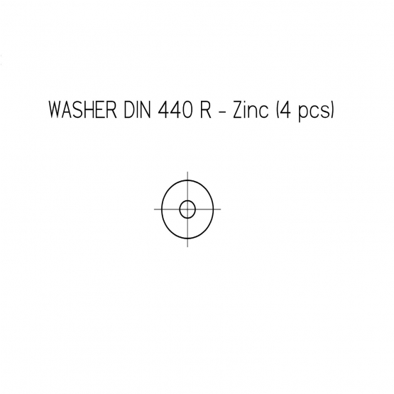 Podložka veľkoplošná 6,6 -Zn - detail 1 - detail 1