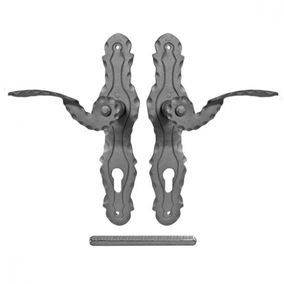 Kľučka so štítkom komplet 265x60, t3mm - detail 1 - detail 1