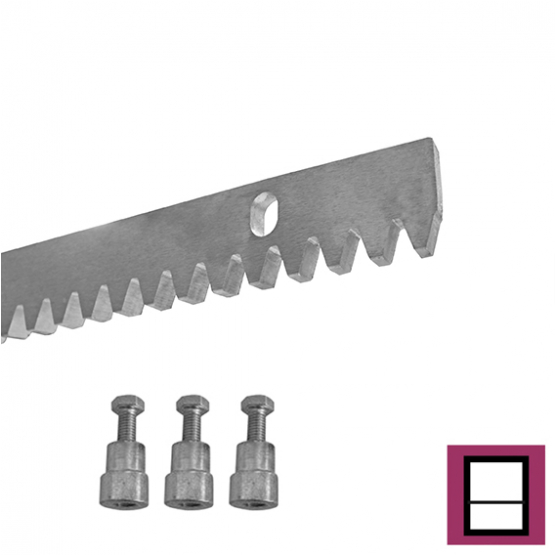 Hrebeň oceľový Zn, 30x8mm, L1m, max 1200kg - detail 1 - detail 1