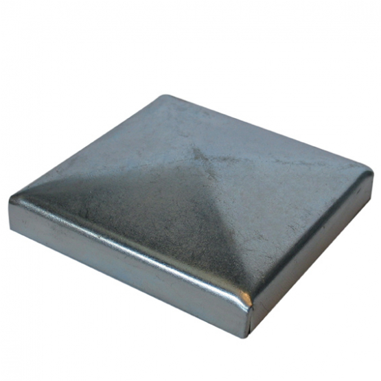 Krytka na stĺpik, pozinkovaná 100x100, h25, t1,25mm, Zn - detail 1 - detail 1