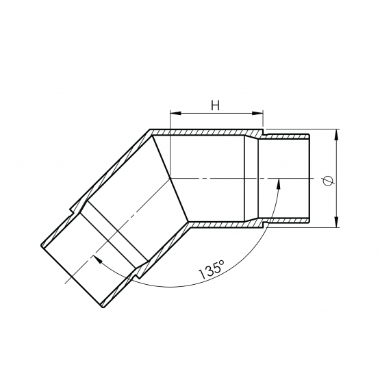 Nerezový prechod madla - koleno - detail 3 - detail 3