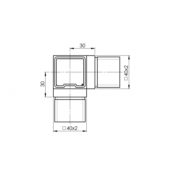 Prechod madla rohový - detail 2 - detail 2