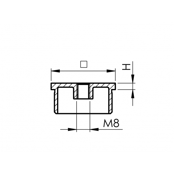Záslepka madla - detail 1 - detail 1