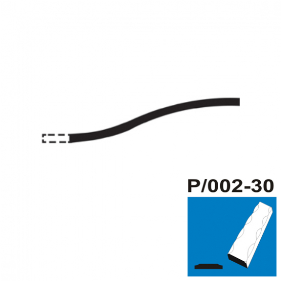 Časť lomeného oblúka P/002-30x5, p250, L2200mm
