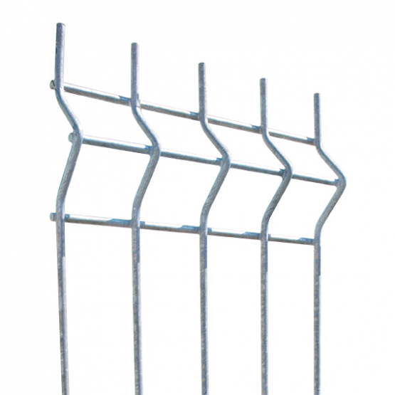 Zváraný plotový panel 3D ZN 2500x1230x4mm zinok