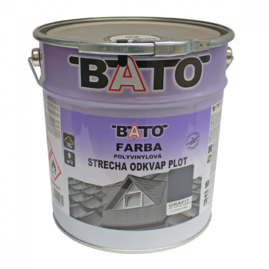 Farba polyvinylová, grafit RAL7024 satin 6,3kg(5L)