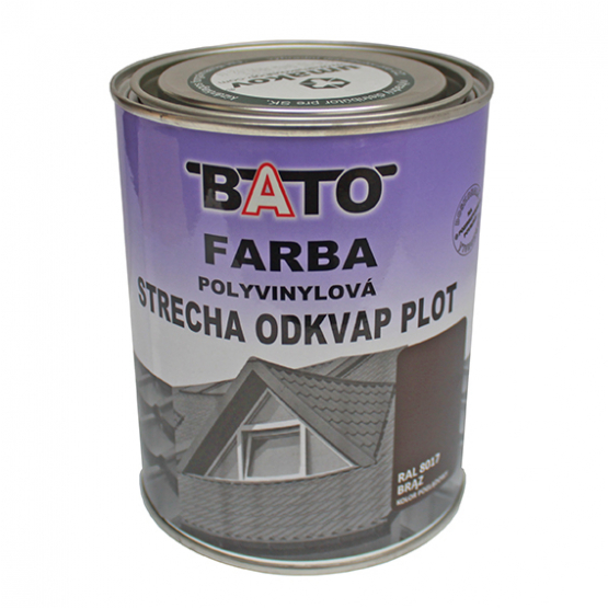 Farba polyvinylová, hnedá RAL8017 satin 1kg (0,8L)