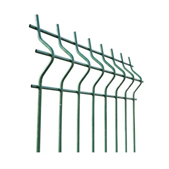 Zváraný plotový panel 3D ZnPVC 2500x1530x5mm zelená