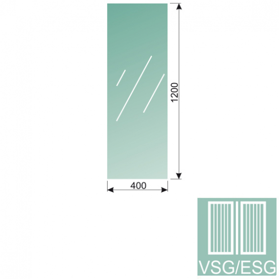 Číre, kalené lepené sklo VSG/ESG