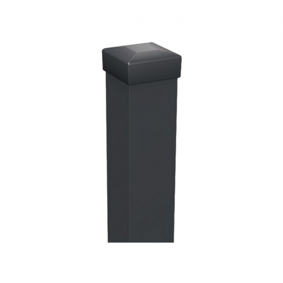 Stĺpik Oceľový dorazový k bránke IMPERIAL 100x100x2200mm, Antracit