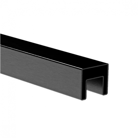 Madlo AL, BLACK ELOX na sklo 50x40 - 5900mm