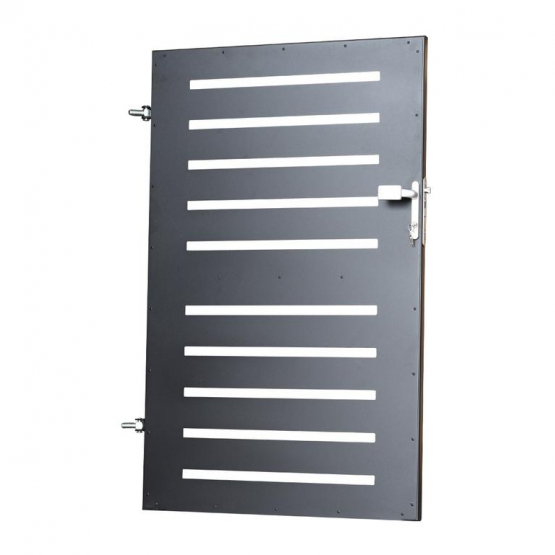 Bránka 1kr. Oceľová STEEL 1000x1500mm, LOCINOX, Ľavá, Čierna so stĺpikmi