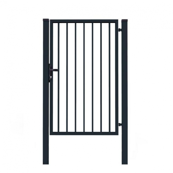 Bránka 1kr. Industry ZnPVC 1000x2000mm, antracit so stĺpikmi