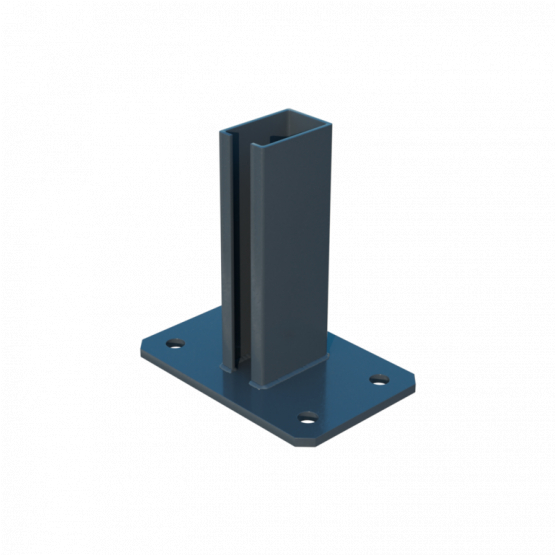 Pätka stĺpika ZnPVC 40x60mm antracit