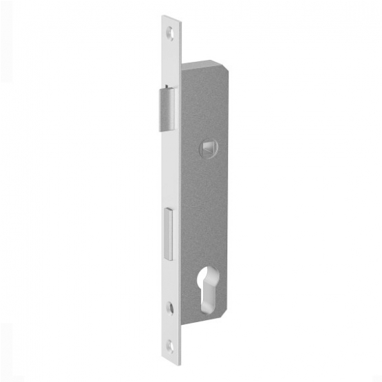 Zámok pre cylin.vložku do JP profilu 80x40mm predná lišta nerez