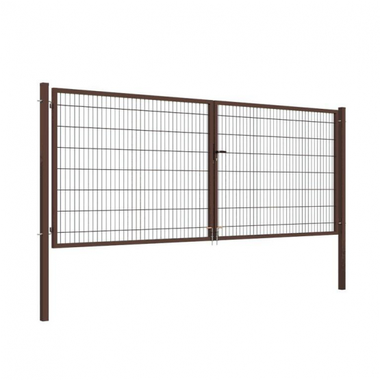 Brána 2kr. 2D BOX ZnPVC 4000x1500mm RAL8017 hnedá