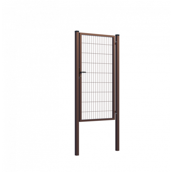 Bránka 1kr. SQUARE ZnPVC 1000x1800mm, hnedá