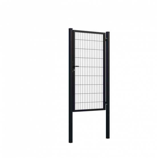 Bránka 1kr. SQUARE ZnPVC 1000x1800mm, čierna