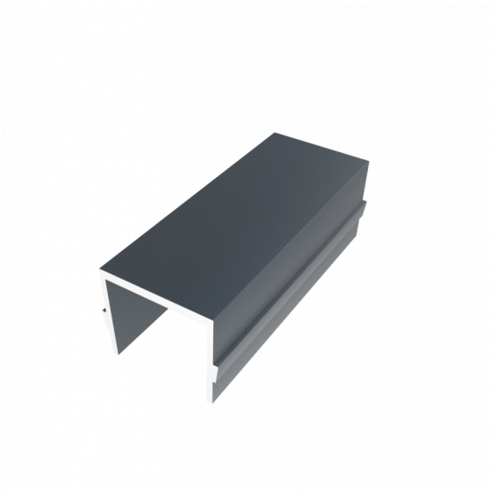 Hliníková dištančná lišta 50mm, KLIK, antracit