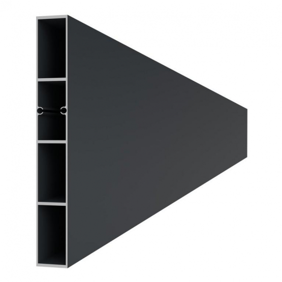 Hliníková lamela, profil 150x19,7x2000mm, antracit