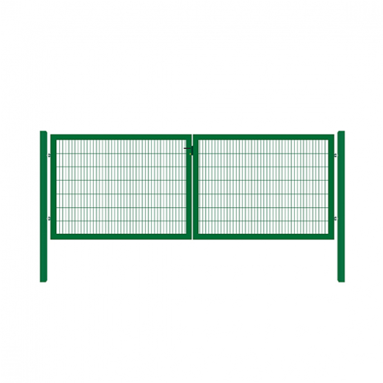 Brána 2kr. OPTIM ZnPVC 3600x1250mm, zelená