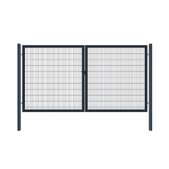 Brána 2kr. OPTIM ZnPVC 3600x1800mm, antracit