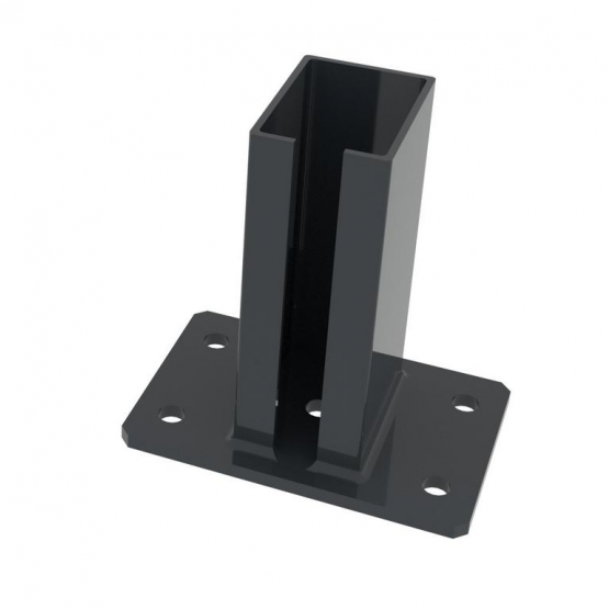 Pätka stĺpika ZnPVC 60x80mm antracit