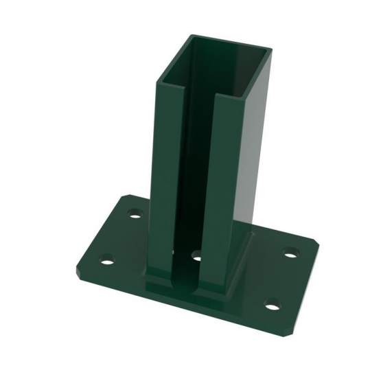 Pätka stĺpika ZnPVC 60x80mm zelená