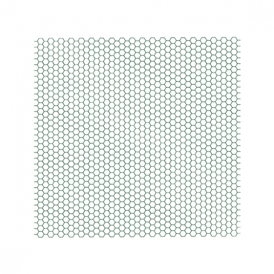 Šesťhranné pletivo 13x13x0,9 ZnPVC RAL 6005 500mm