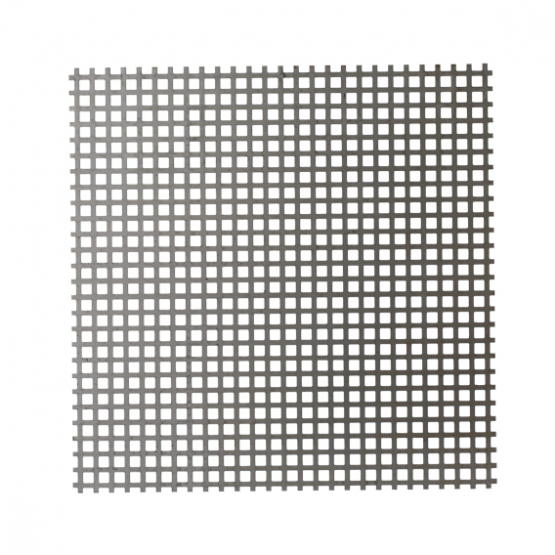 Dierovaný plech Fe 10x10mm rozostup 15mm 1x2m