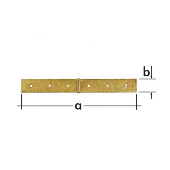 Záves stavebný 300x35x2,5mm