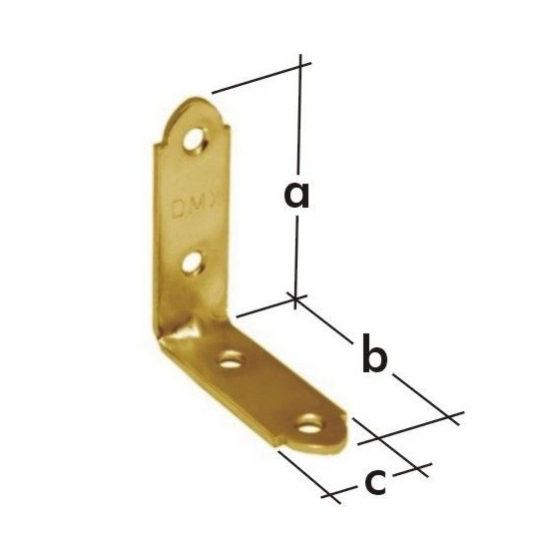 Uholník 50x50x17mm