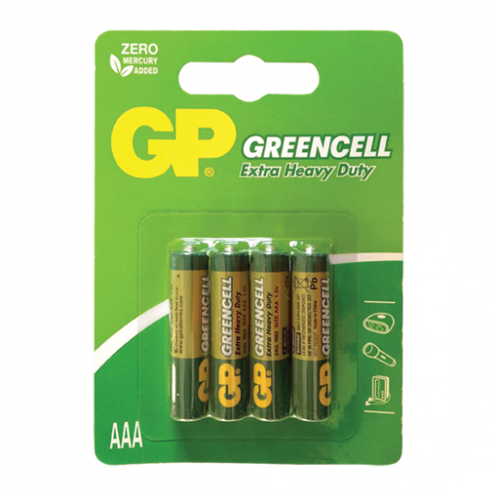 Batéria AAA GP GREENCELL 1,5V 24G R03