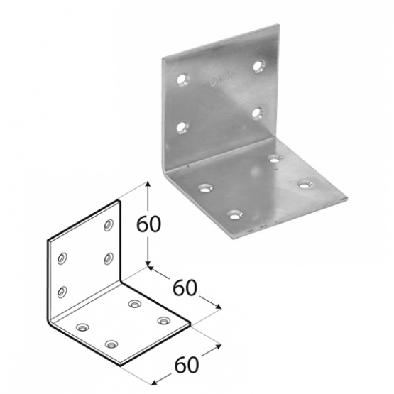 Uholník 60x60x60mm