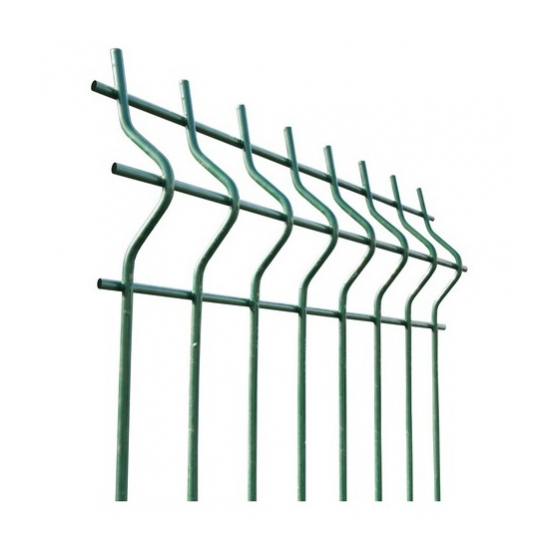 Zváraný plotový panel 3D ZnPVC 2500x1230x5mm zelená
