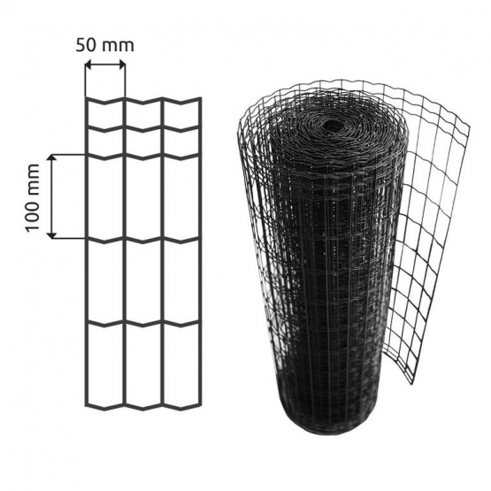 Pletivo zvárané 100x50x2,5-1000mm 25m antracit