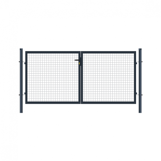 Brána 2kr. Eco ZnPVC 3600x1600mm antracit