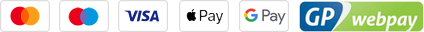 Možnosti platby Mastercard Visa Google pay Apple pay brana GP webpay